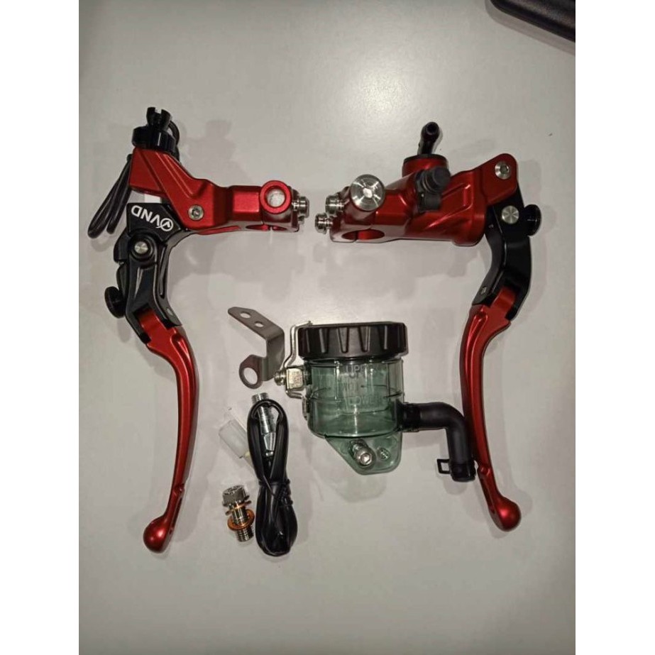 VND Master Rem Radial Forged AK 111 Race - Kiri & Kanan - Merah, Master Rem