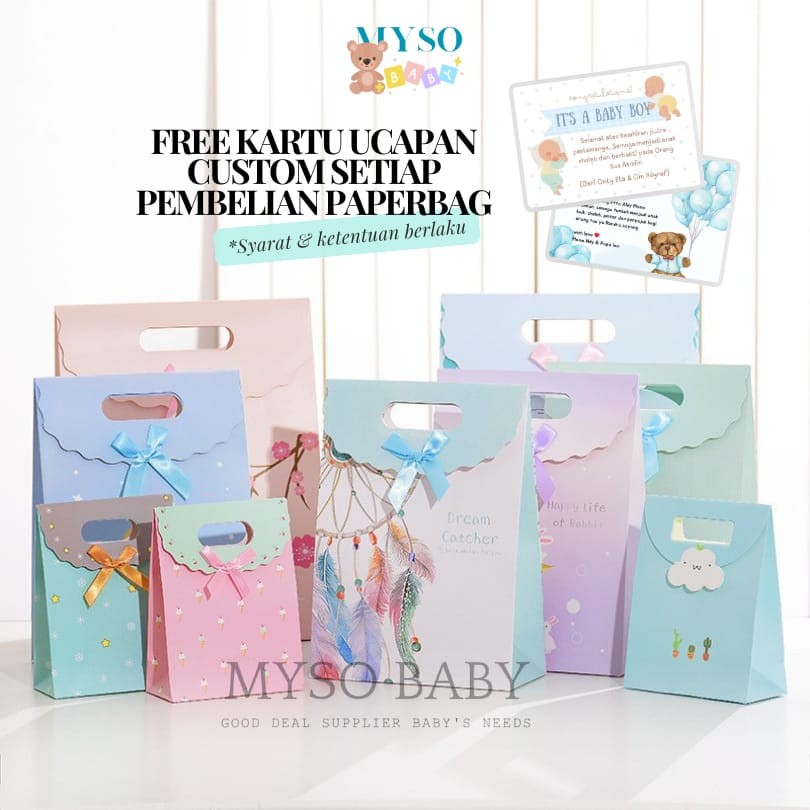 

Gift paperbag kado tutup pita tas kado goodie bag kertas kado paper bag