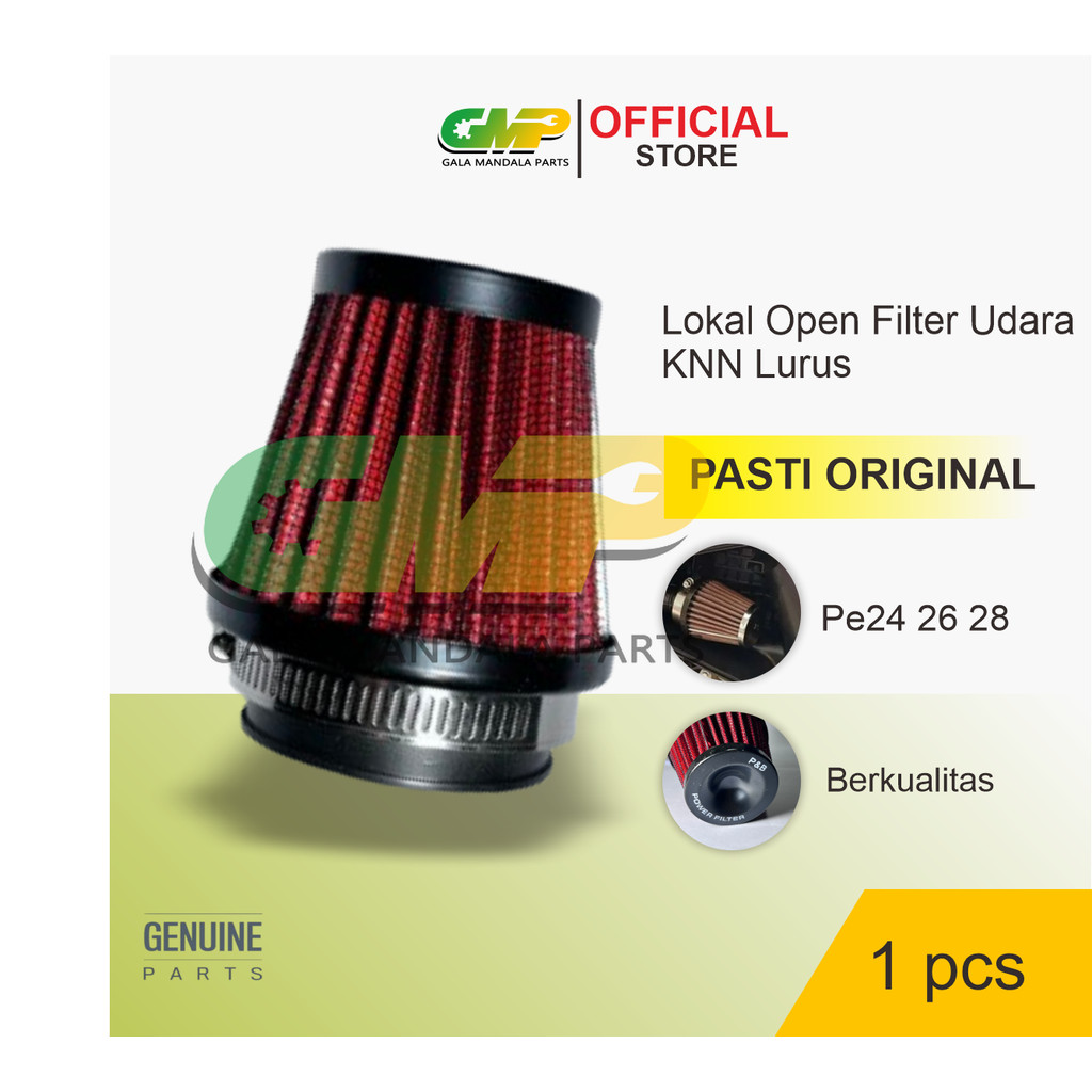Open Filter Udara PE 24 26 28 35mm 42mm 48mm Saringan Stainless Karbu