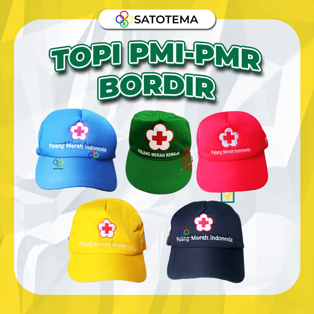 Topi PMI PMR LogoBordir Topi PMR Bordir