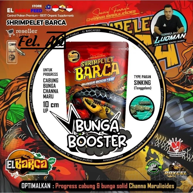 Shrimpelet El Barca 50g Pellet Udang Pelet Channa Premium Special Formula Progress Bunga Chana