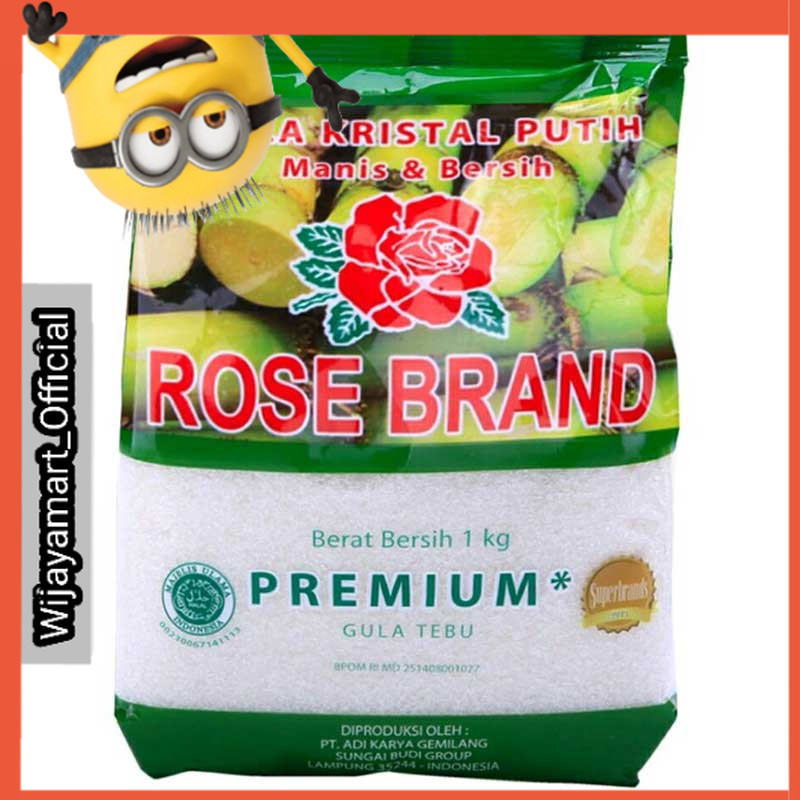 

ROSE BRAND Gula Pasir Kristal Putih Premium 1 kg