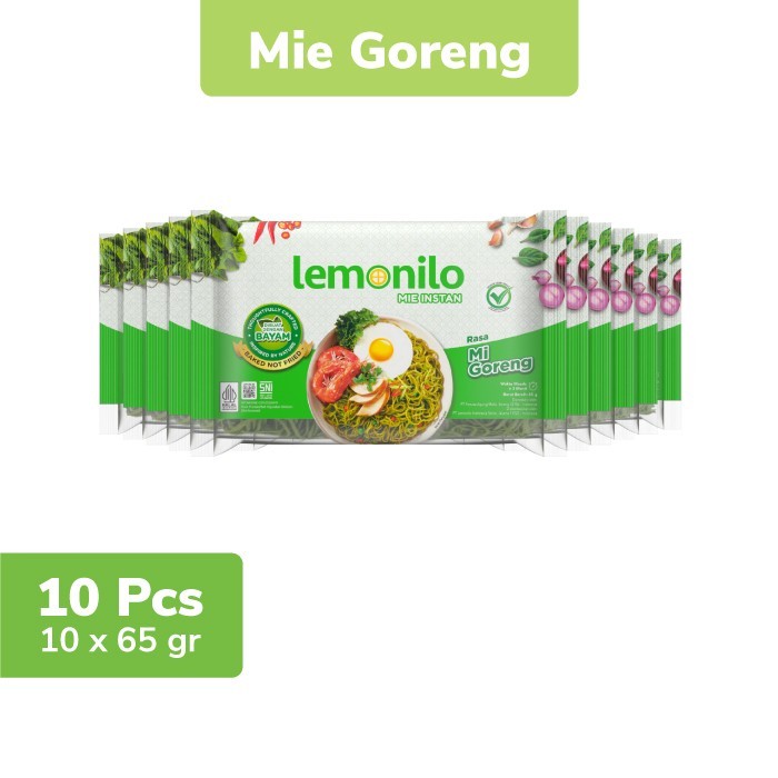 

10 Pcs Lemonilo Mie Instan Goreng 65g - FS