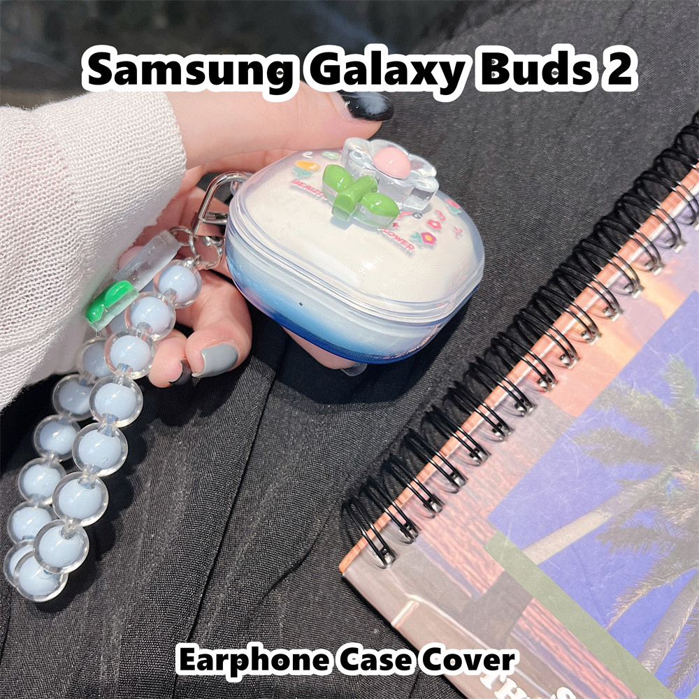 【Coco Case】Untuk  Samsung Galaxy Buds 2 Case Kartun Trendi DIY Soft Silicone Earphone Casing