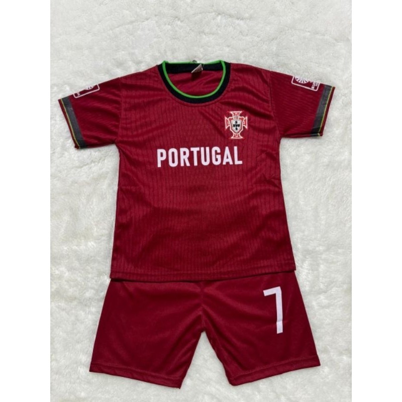 SETELAN JERSEY SEPAK BOLA ANAK USIA 1-13 TAHUN WARNA MERAH MAROON