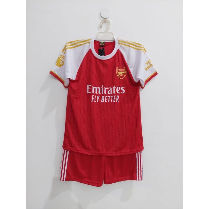 Setelan baju bola Anak Jersey merah Sablon Terbaru
