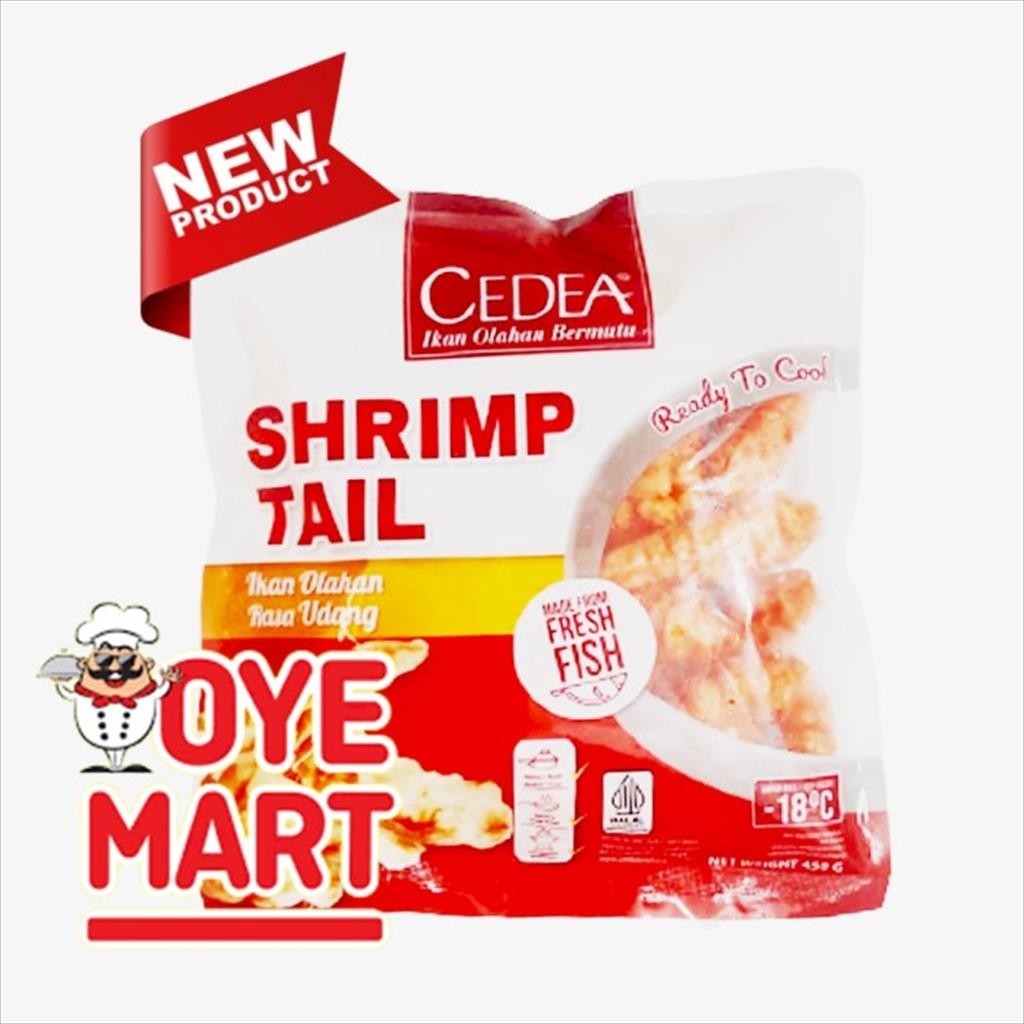 

CEDEA SHRIMP TAIL 450GR / IKAN OLAHAN RASA UDANG