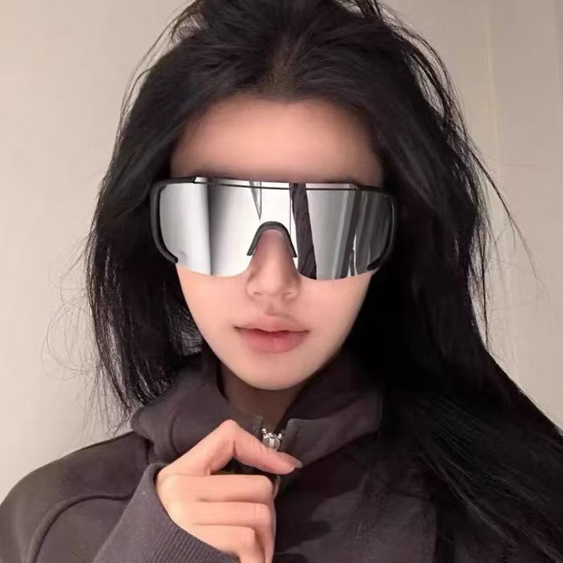 GU Kacamata Sepeda Viral Anti UV Kacamata Hitam Besar Vintage Sport Sepeda Man Or Woman Sunglasses K