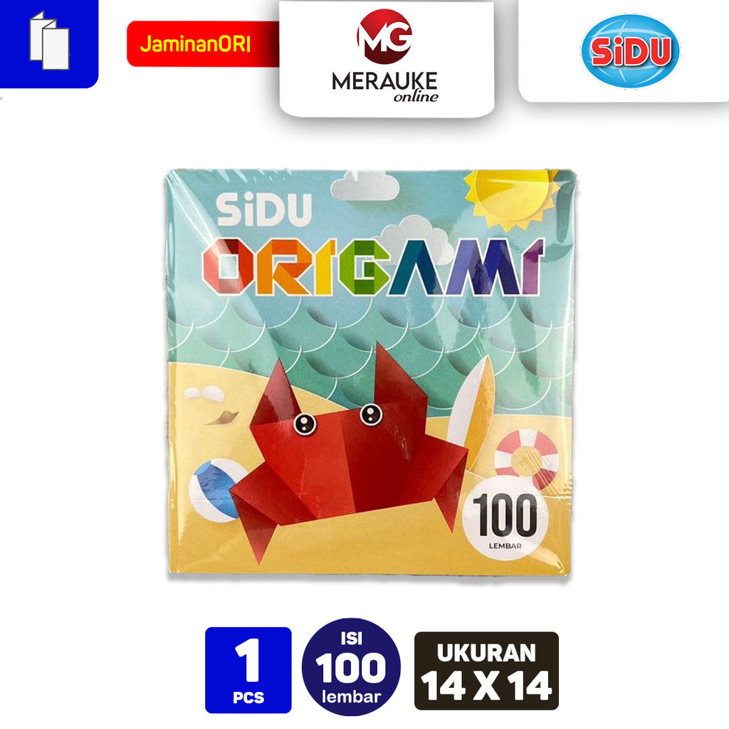 

Kertas Lipat / Origami SiDU 14x14 Isi 100 Lembar