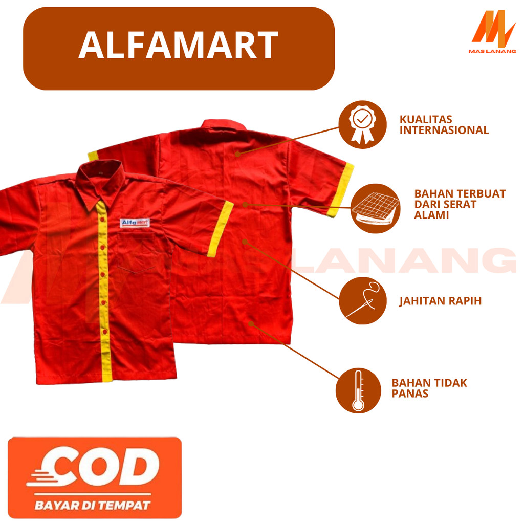 SERAGAM ALFAMART COWOK || seragam baju || baju alfamart cowok