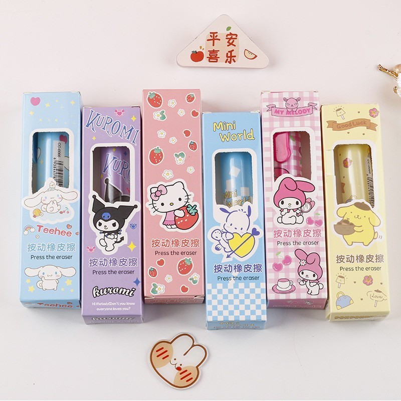 

TERBARU PENGHAPUS PENSIL MEKANIK MOTIF KARTUN SANRIO LUCU / MECHANIC ERASER FOR PENCIL SANRIO BS