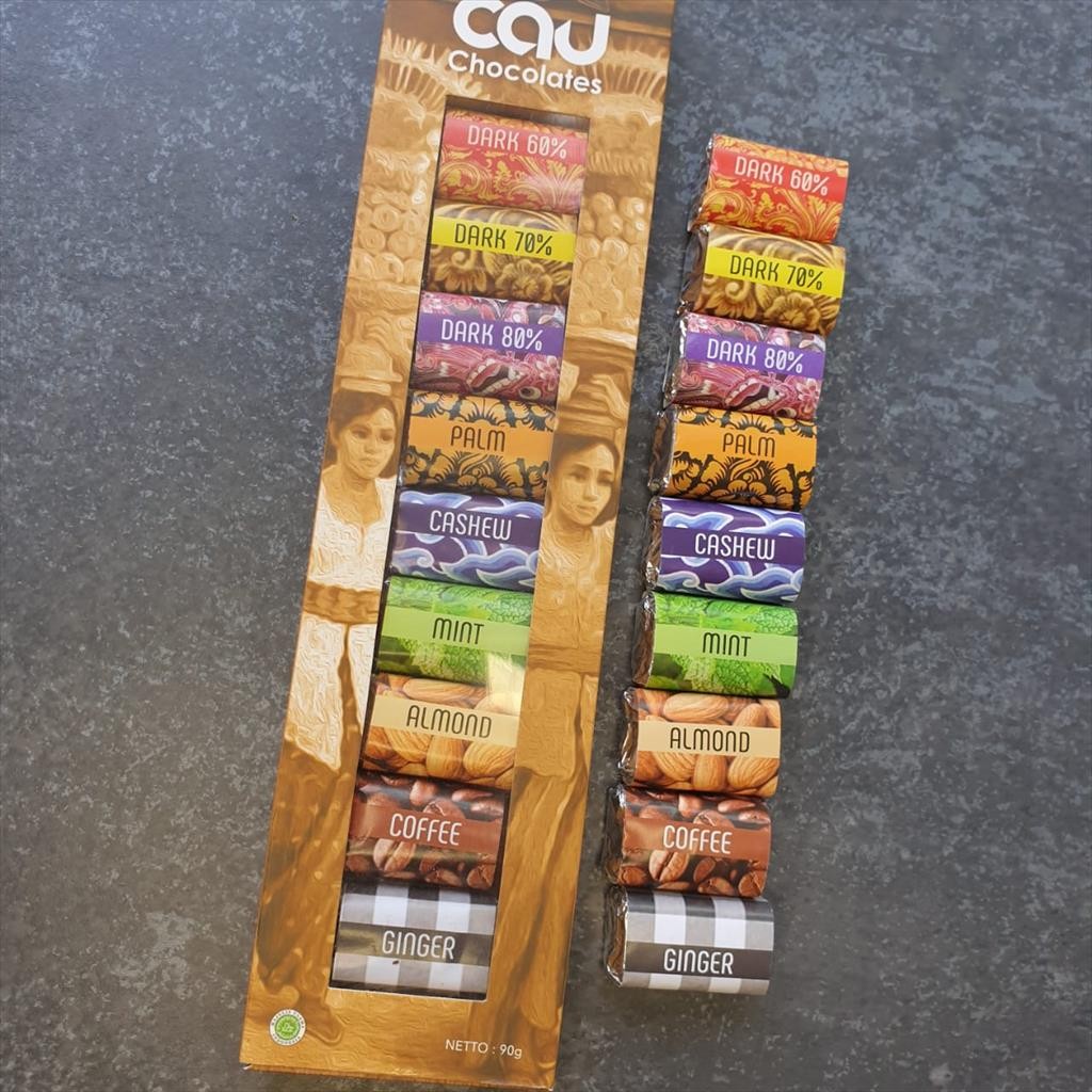 

Organic Dark Chocolate Candy Permen Cokelat 9x10 gr - Cau Chocolates