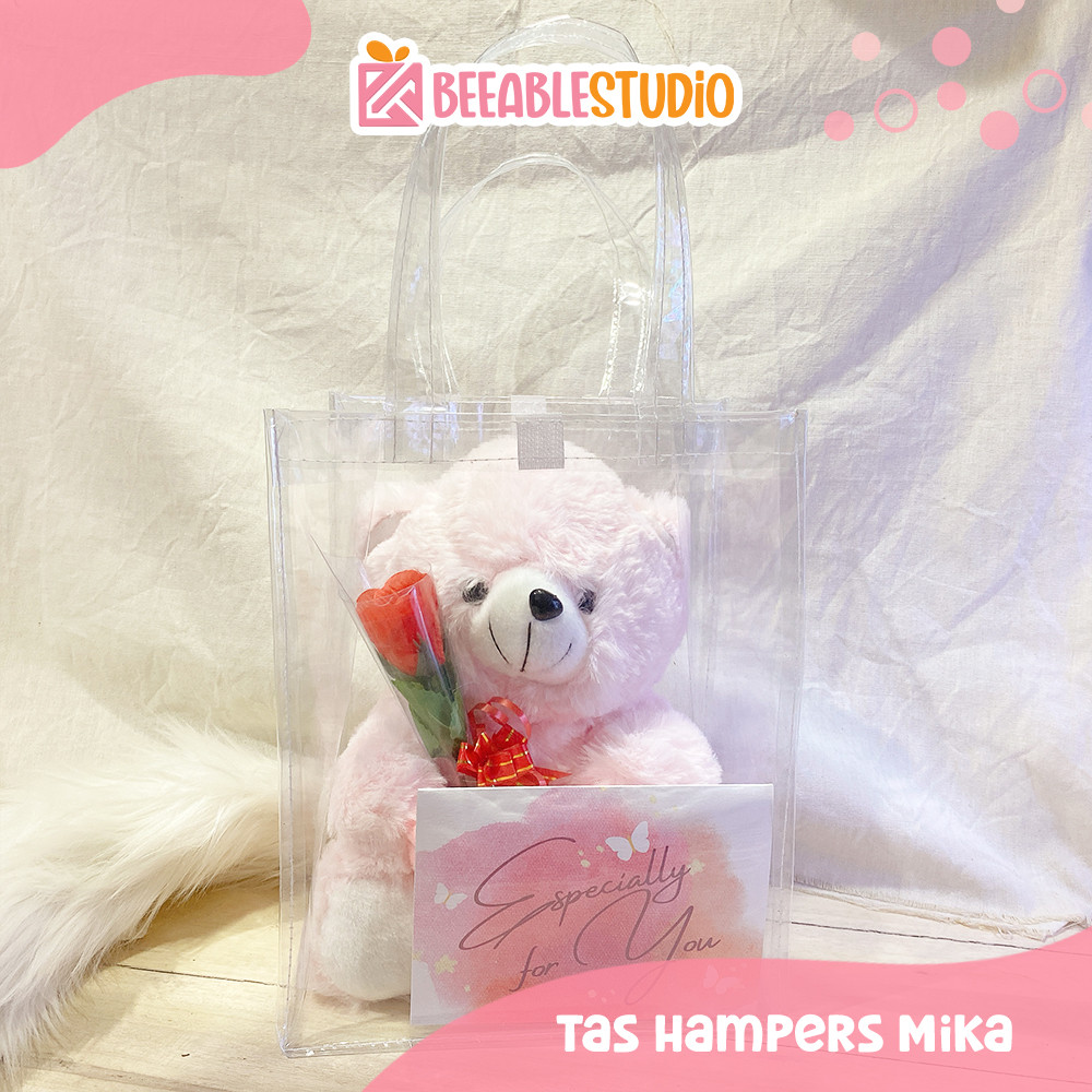 

Tas Mika Tebal Transparant Plastik Tas Hampers Goodie Bag Souvenir | Beeablestudio