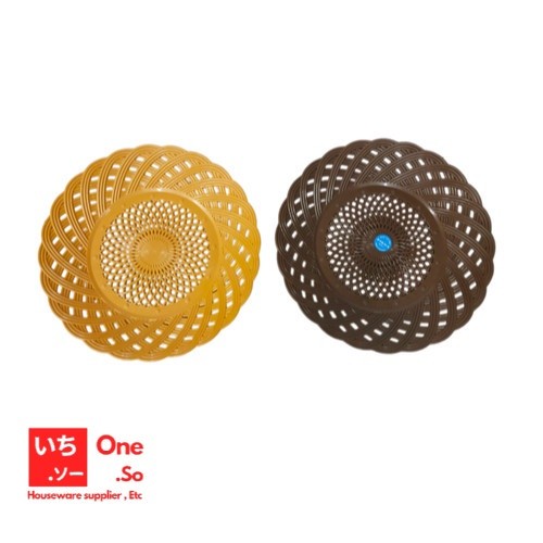 PIRING PLASTIK / PIRING ANYAM NO 9 COKLAT - LUCKY STAR
