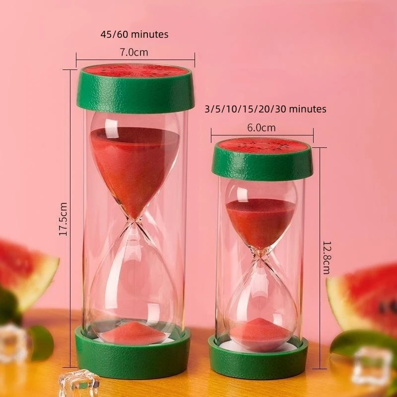 

5/15/30 minute children's gift fruit time hourglass timer 1-30 minutes creative gift safety fall prevention Trojan horse