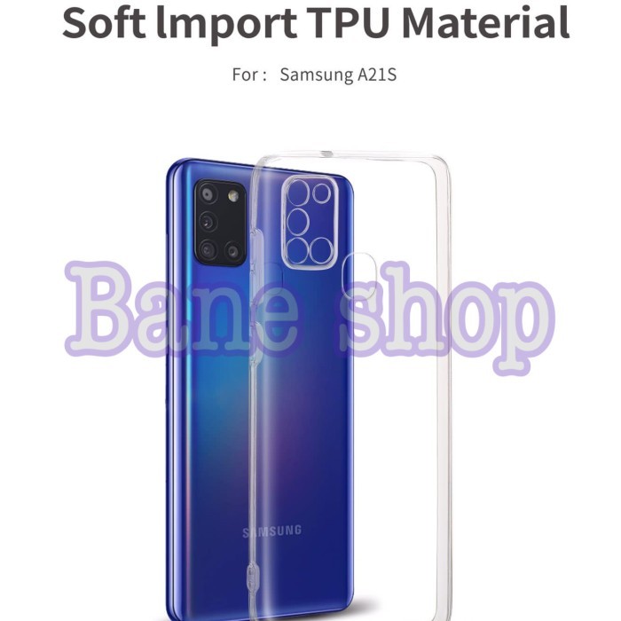 SILIKON SOFTCASE TRANSPARAN SAMSUNG A21S - A217 A217F PREMIUM CLEAR SOFT CASE