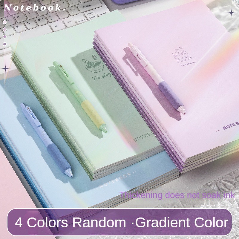 

Thickened Gradient B5 Horizontal Line Notebook High Aesthetic Soft Surface Notebook School Supplies Note Pads Students Writing