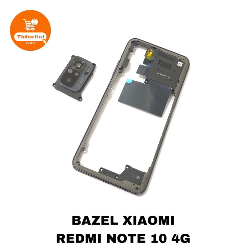 BEZEL XIAOMI REDMI NOTE 10 4G / HOUSING CASING TUTUP MESIN XIAOMI M2101K7AI , M2101K7AG