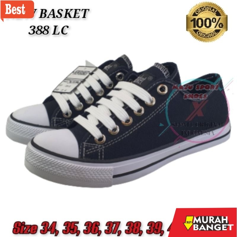 sepatu basket terbaik 2024 NEW BASKET LC PENDEK HITAM PUTIH - SEPATU ORIGINAL NEW BASKET PENDEK / SE