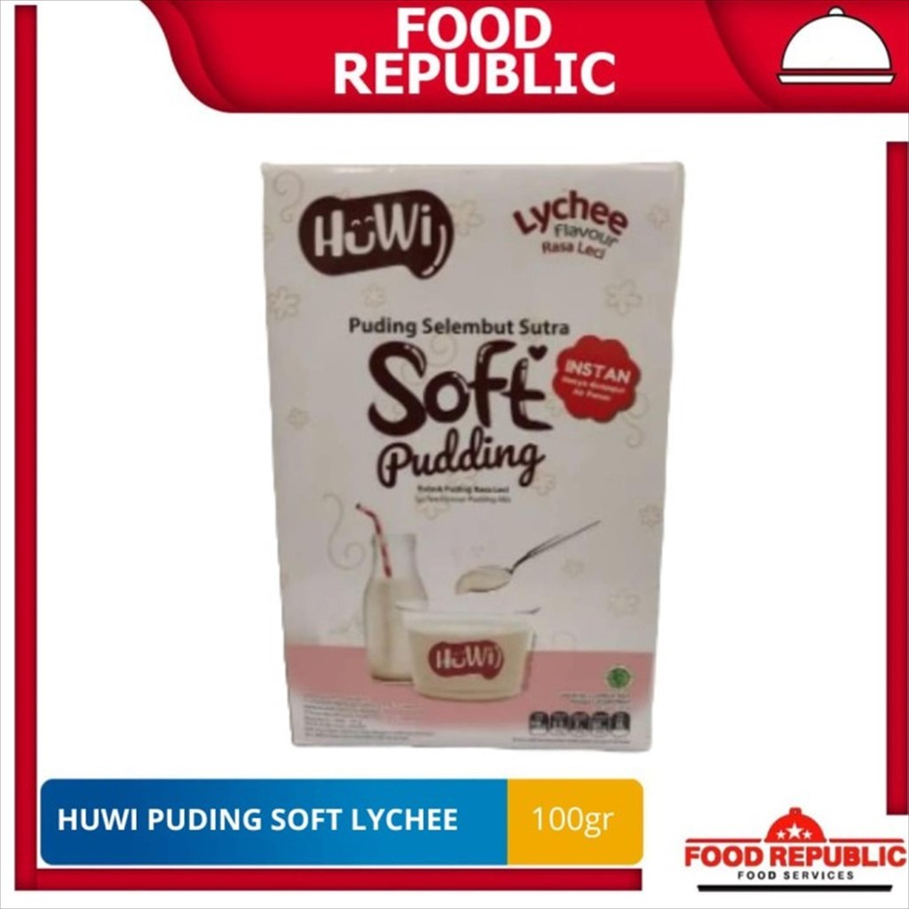 

Puding Silky Lychee Soft HUWI Pudding Lembut Leci 100 gr Puding Instant Halal