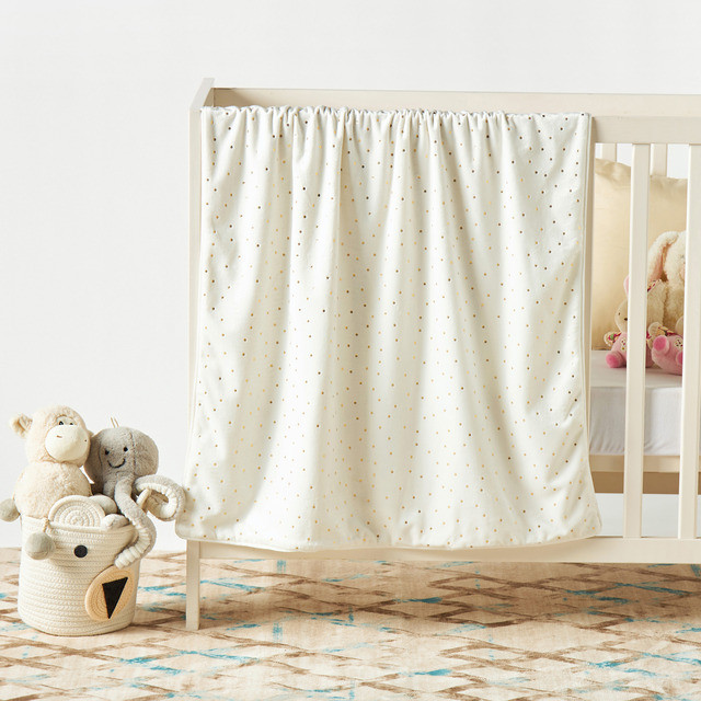 Juniors Velboa Glitter Baby Blanket - 75x100 cms