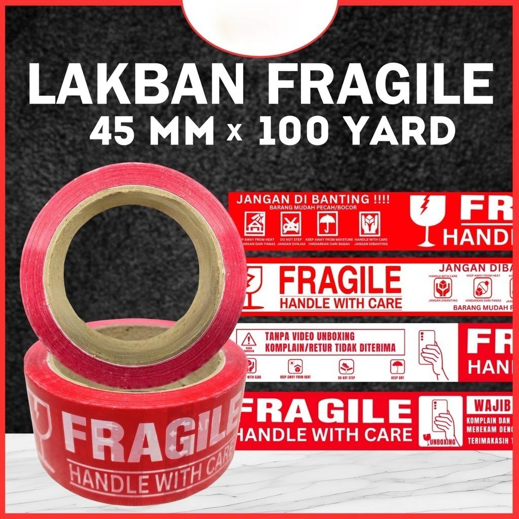 

LAKBAN FRAGILE PUTIH 2 INCH 100 YARD JANGAN DIBANTING 48 45 MM 2" 100Y LAKBAN FRAGILE MERAH 2 INCH 100 YARD JANGAN DIBANTING 48 45 MM 2" 100Y