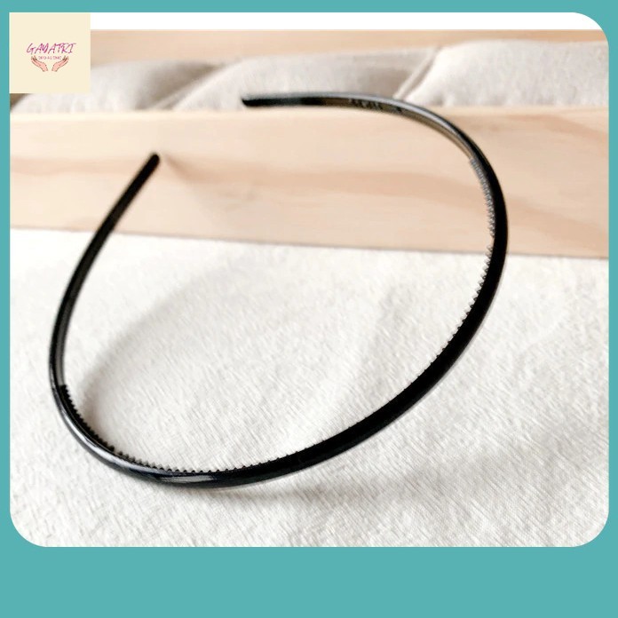 Aksesoris Terkini / BANDO LIDI HITAM / BANDO PLASTIK POLOS / BANDO PRIA WANITA  / Bando Rambut UNISE