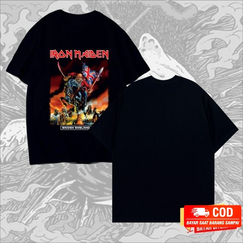 kaos pendek pria metal IRON MAIDEN original distro - kaos lengan pendek band METAL IRON MAIDEN distr