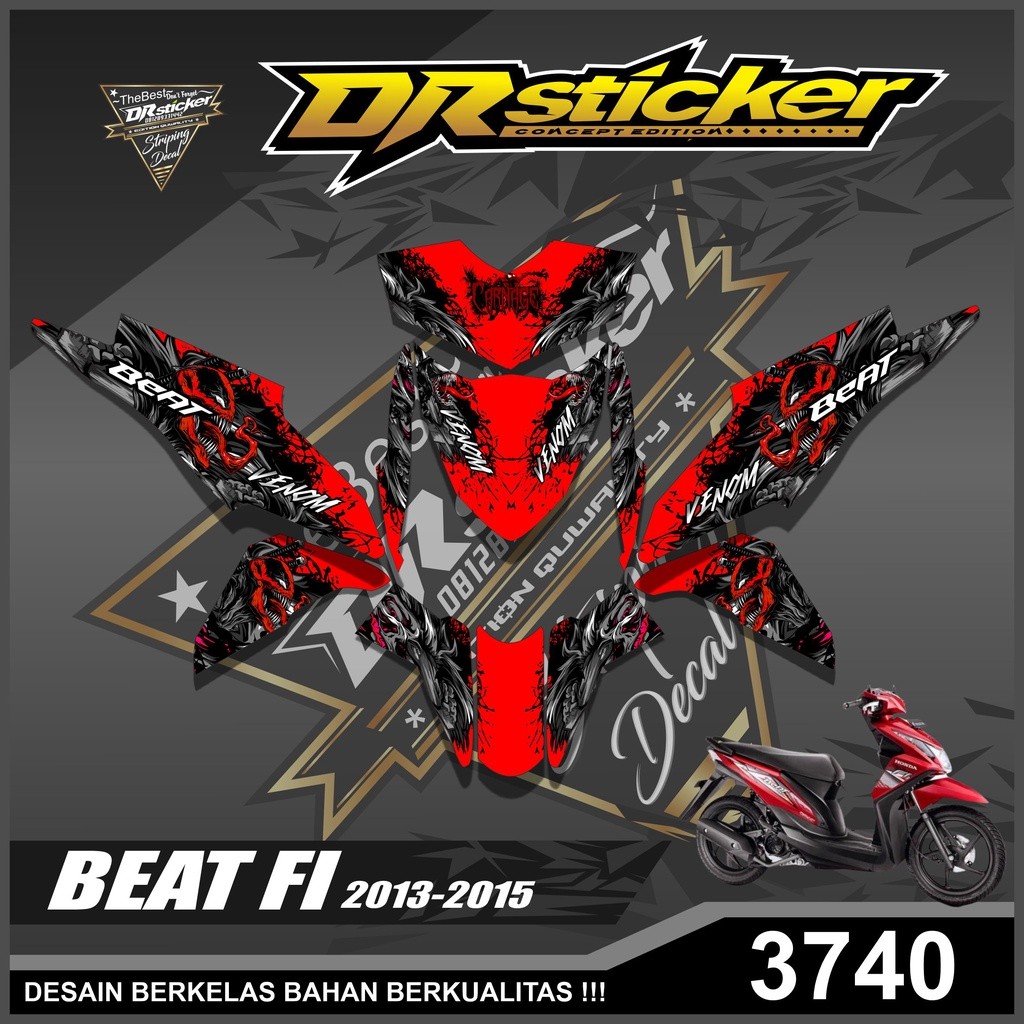 Decal Motor Honda Beat Fi 2013-2015 Fullbody-Skotlet Decal BEAT