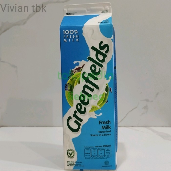 

vv Susu Greenfields Fresh Milk 1000ML / 1 LITER..