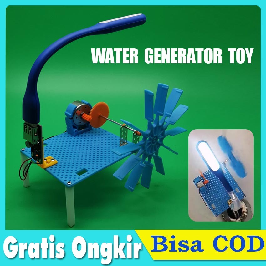 Diy Kit Water Turbin Pembangkit Listrik Tenaga Air / Kincir Air Turbine Turbin Water Water Turbine G