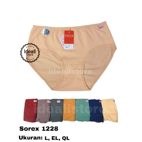 Celana dalam sorex 1228 / Celana sorex 1228 / Celana dalam wanita dewasa / Celana dalam katun - IDEA