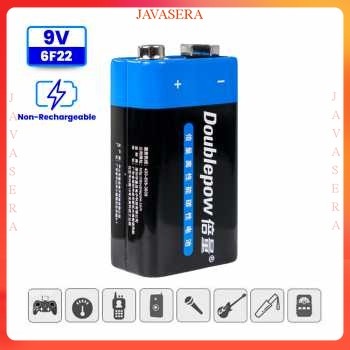 Baterai/DOUBLEPOW Batu Baterai 9V 6F22 Non-Rechargeable 1 PCS - Black/Blue - S3BT0IBX