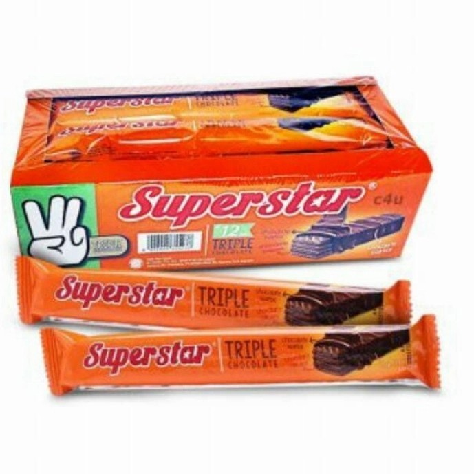 

Wafer Cokelat Superstar Box 20*16 Gram