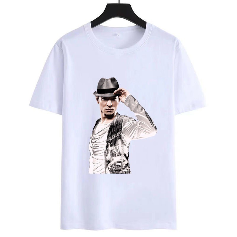 【COD】100% katun Andy Lau Kaos konser kaos vintage reggae tshirt baju kaos pria cotton kaos Color Pop