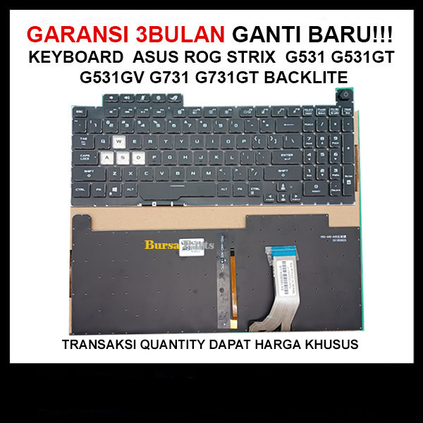 Keyboard Asus ROG Strix G531 G531GT G531GV G531GW backlite .