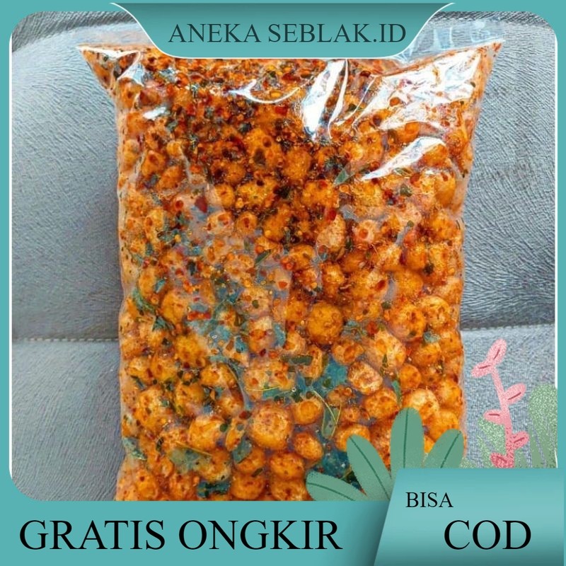 

cimol mini kering crispy pedas daun jeruk isi 1 kg