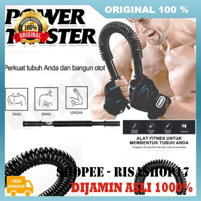 Power Twister 20kg Alat Olahraga Fitness Latihan Otot Alat Fitnes Rumahan Alat Pembentuk Otot Lengan