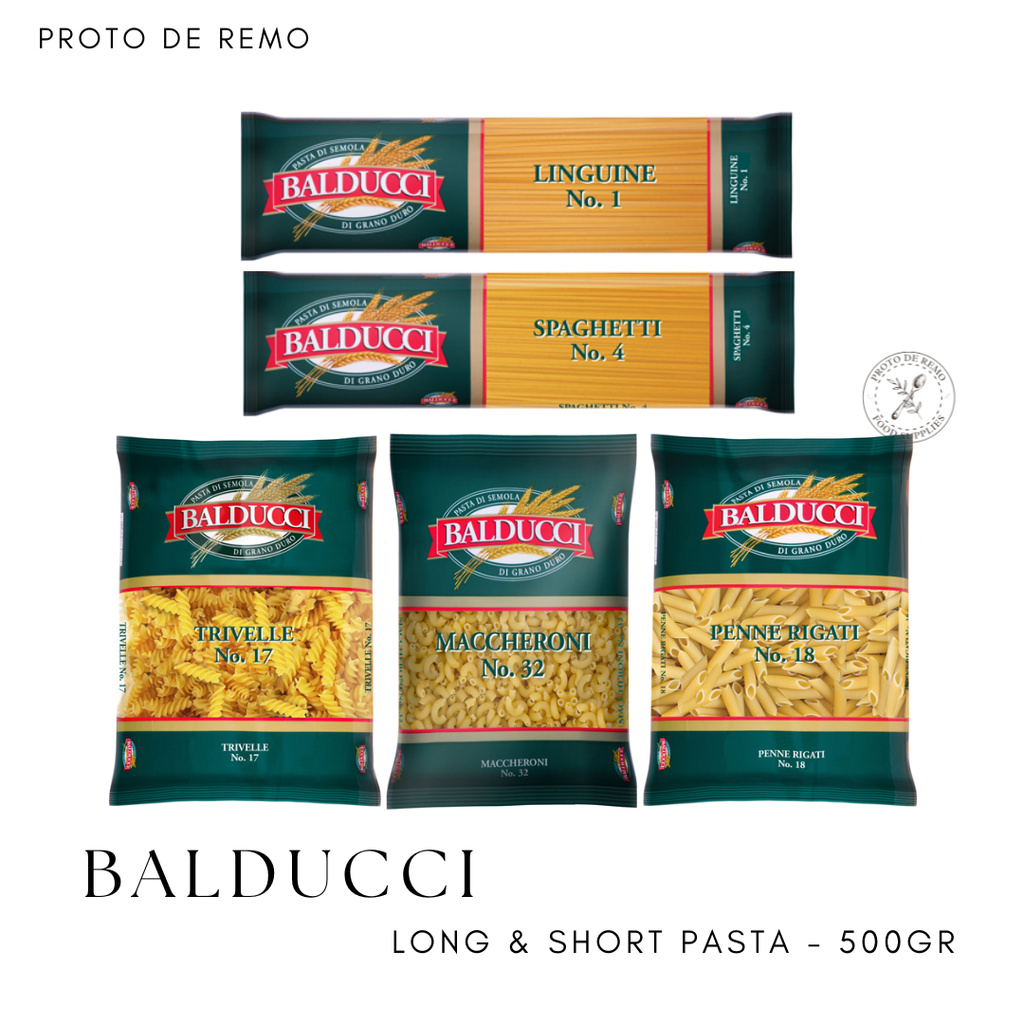 

Balducci Pasta Spaghetti | Linguine | Trivelle | Penne | Maccheroni - 500gr
