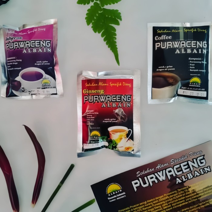 

Minuman Herbal Sehat Purwaceng Albain Asli Dieng Wonosobo