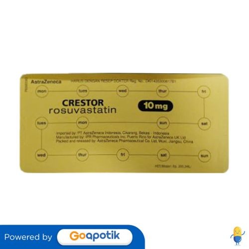 Crestor 10 Mg Strip 15 Tablet