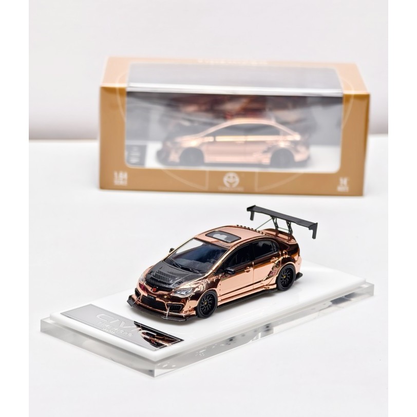 Time Micro Honda Civic FD2 Type R Race Edition Carbon Hood Limited Edition Electroplate Gold