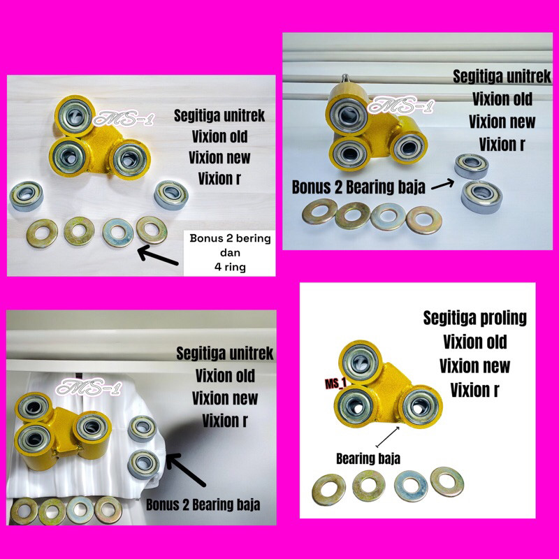 PROLING VIXION NEW OLD , UNITRACK VIXION OLD , UNITREK VIXION NEW