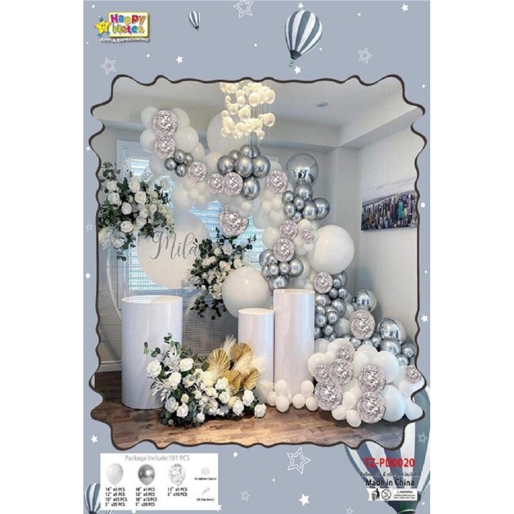 Bloom_Day Balon Set / Balon Dekorasi Set / Paket Balon Set Dekorasi / Paket Balon Set / Pesta /