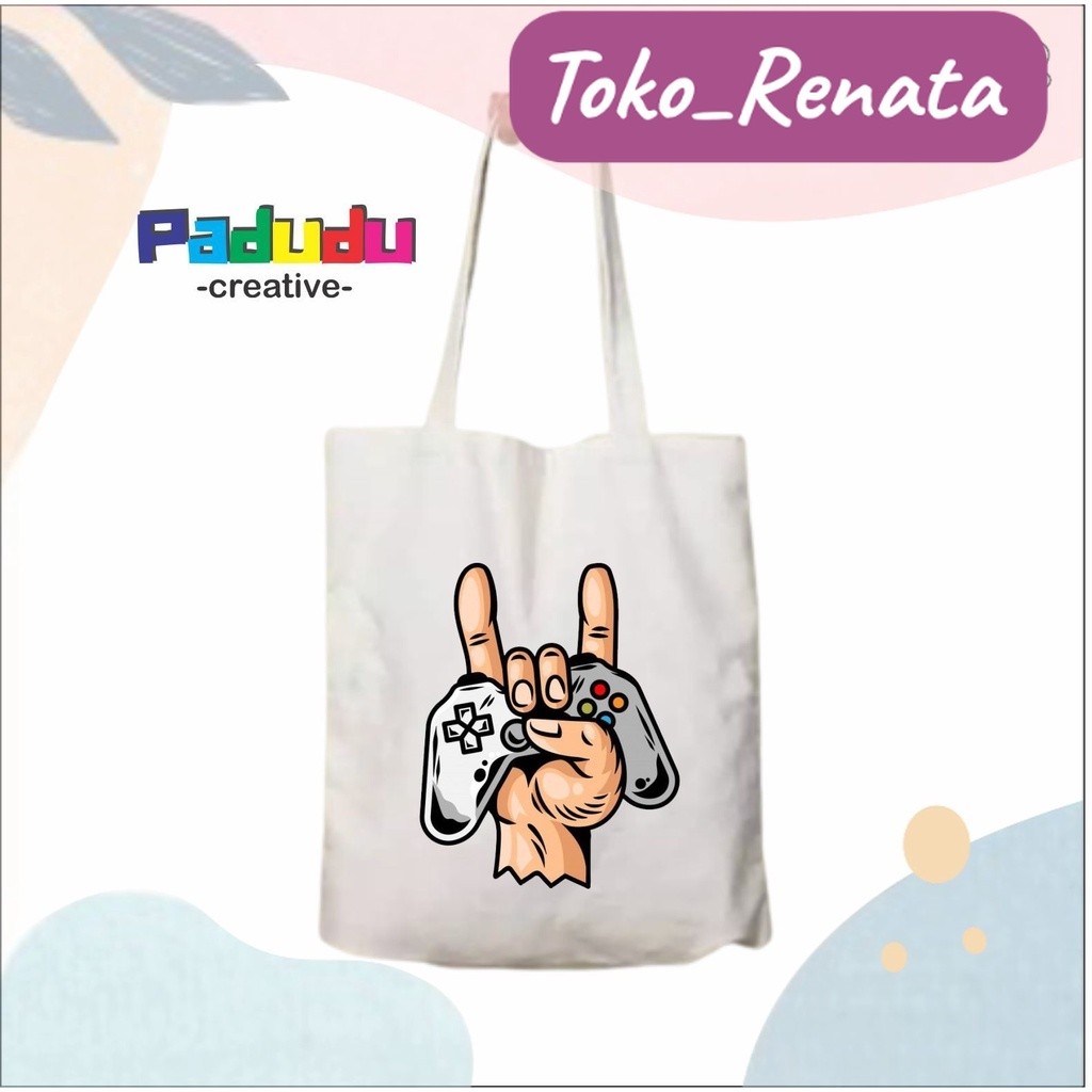 PS 5 Playstation Totebag Vintage Aesthetic Tas Wanita Resleting Toko_Renata