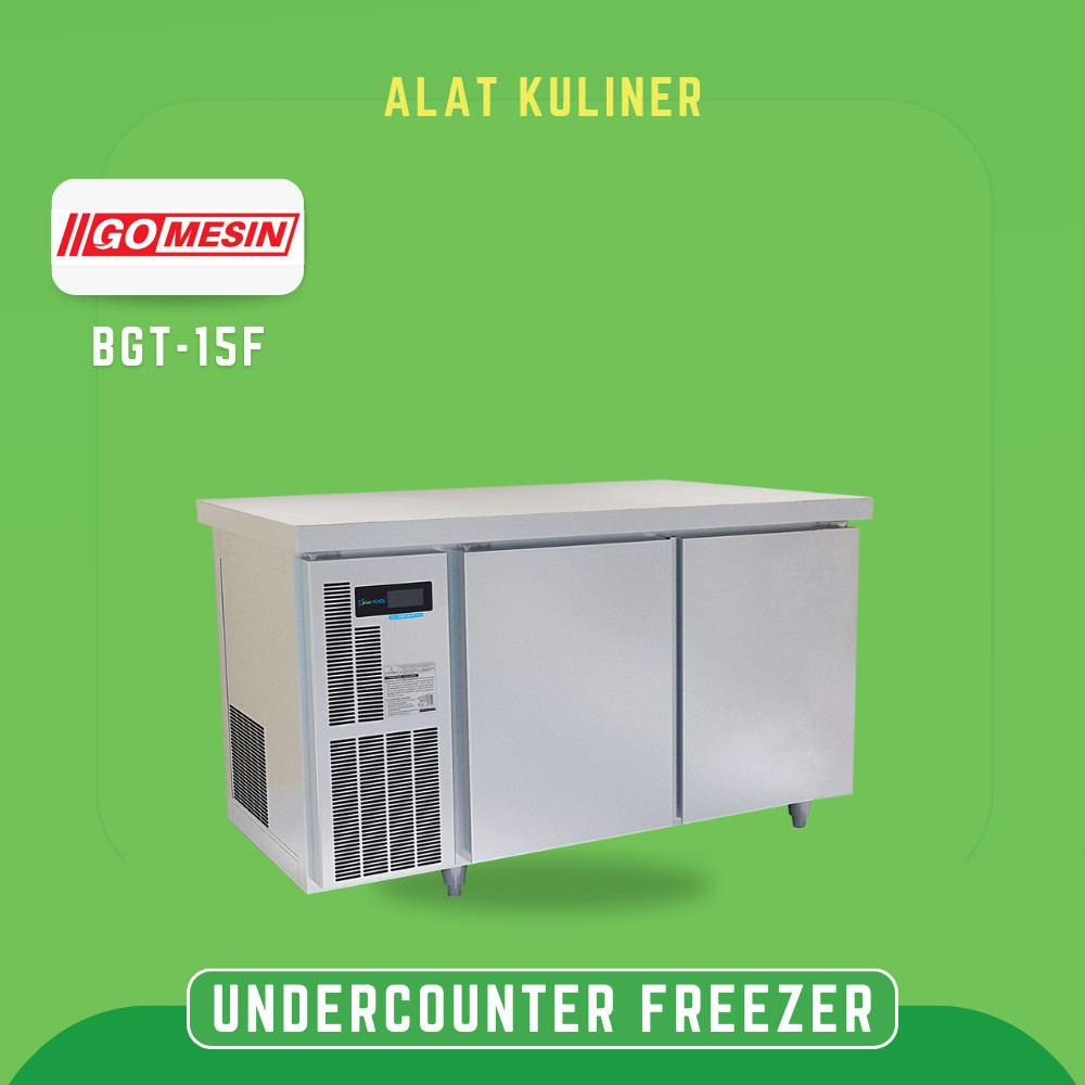 UNDERCOUNTER CHILLER STAINLESS STEEL 2 PINTU GOMESIN BGT-15F