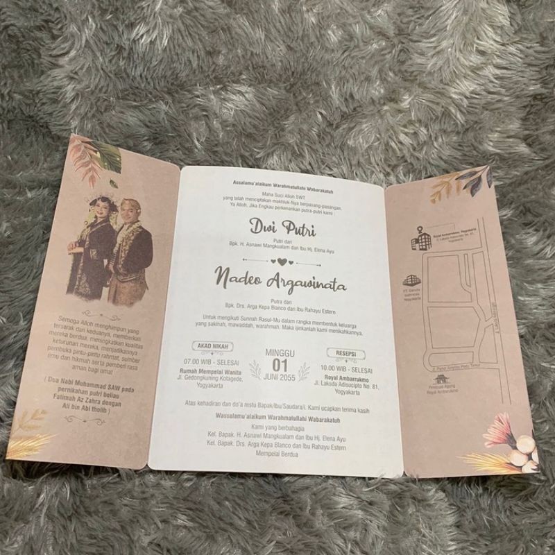 Undangan Orangtua Foto Pengantin, hajatan, Ulem ulem, Serat Ulem Pernikahan Desain gunungan