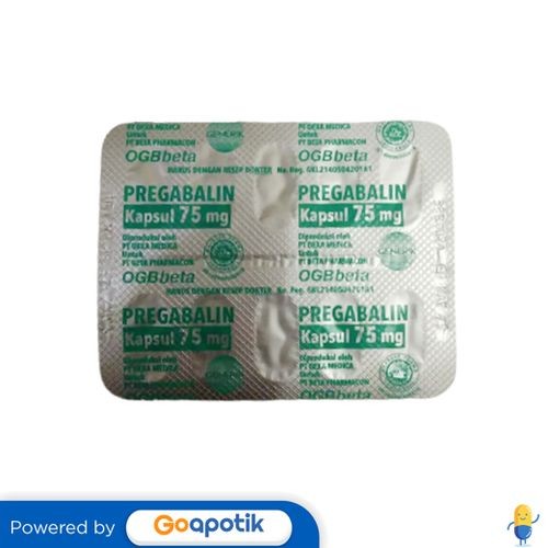 Pregabalin Ogb Beta 75 Mg Strip 10 Kapsul