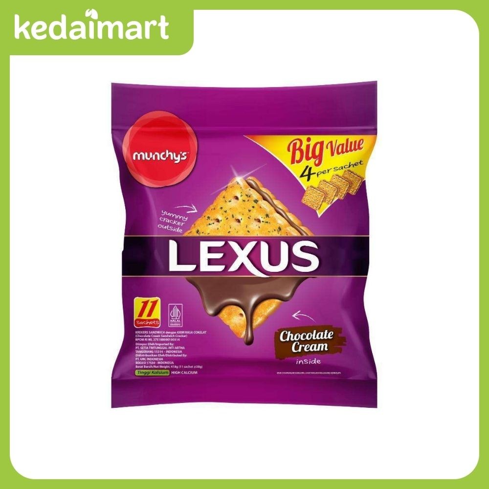 

Lexus Biskuit Chocolate Cream Family Pack 418 Gram