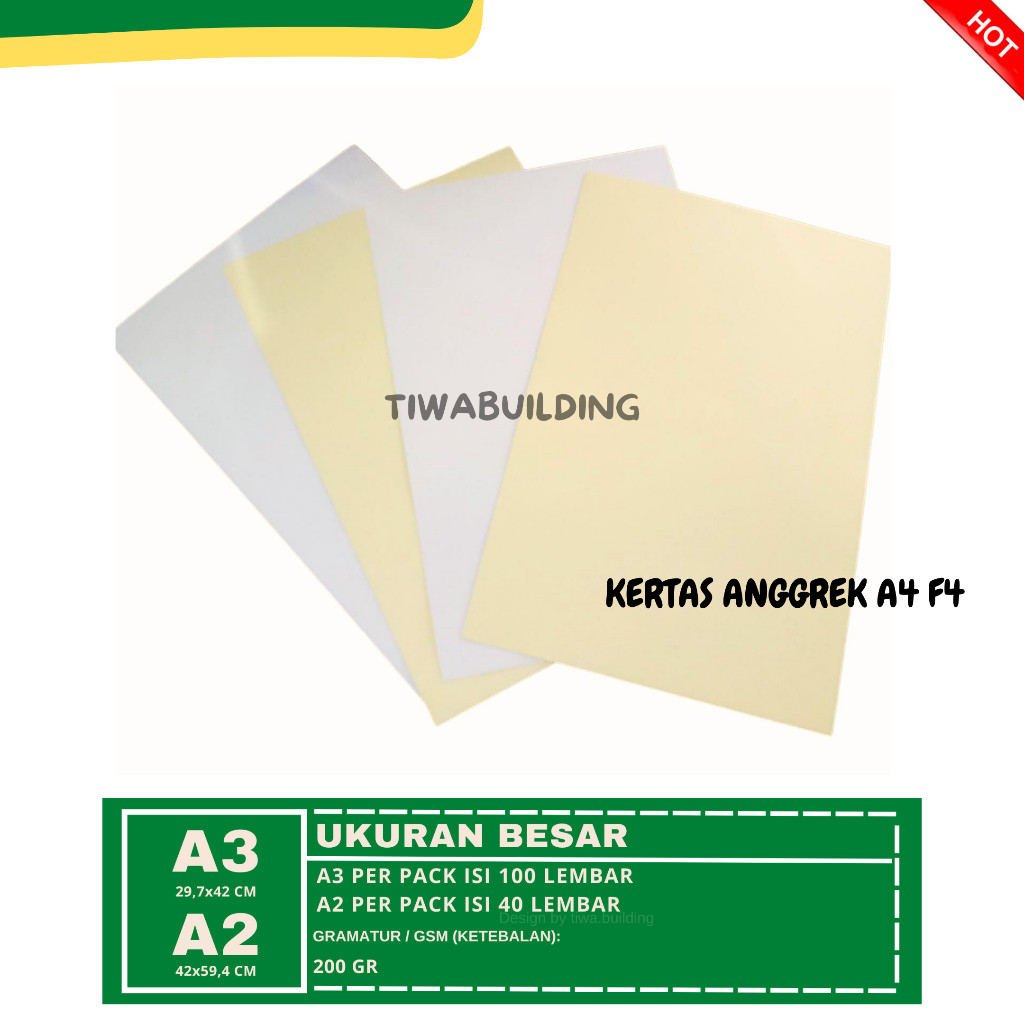 

KERTAS ANGGREK A3 &A2 PERPACK ISI 40&100 LEMBAR
